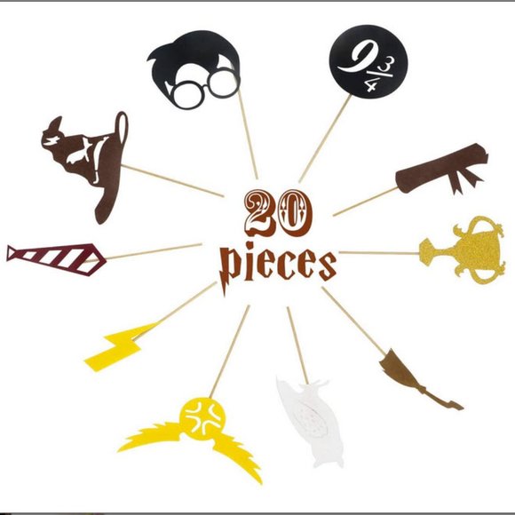 Harry Potter Birthday Banner & cupcake toppers - Picture 6 of 8